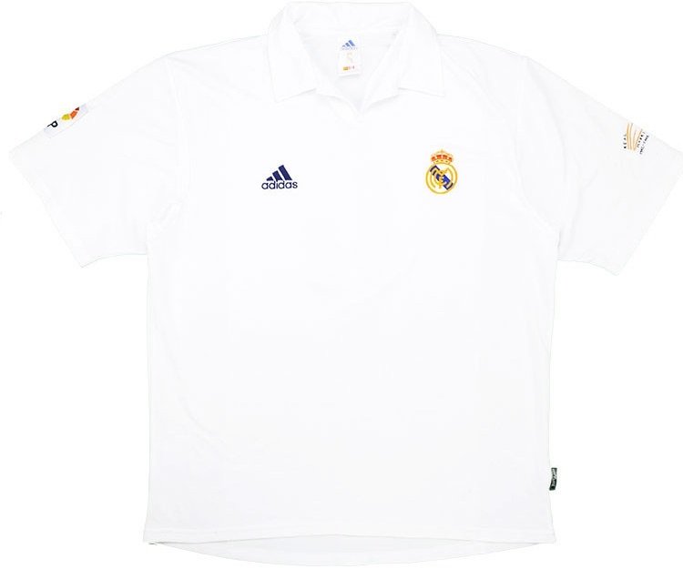 Camisa retro Adidas Real Madrid 2001 2002 I jogador